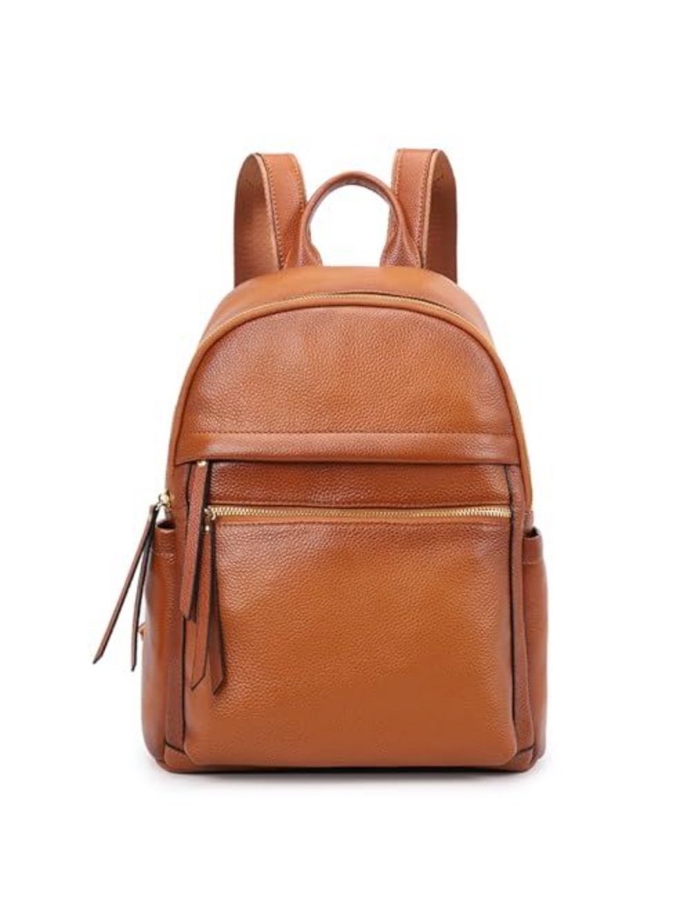 Kattee genuine leather backpack purse for women Medium ( Brown)